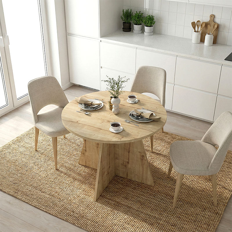 Τραπέζι Tailor  χρώμα sapphire oak Ø100x75,7εκ. - Pakobazaar