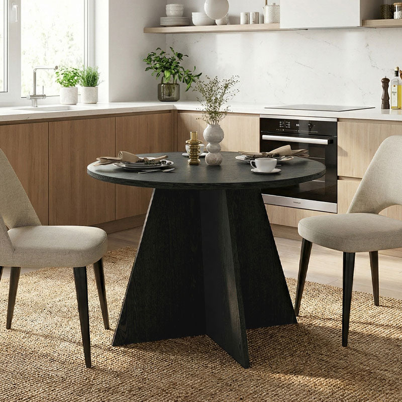 Τραπέζι Tailor  χρώμα sencron black Ø100x75,7εκ. - Pakobazaar