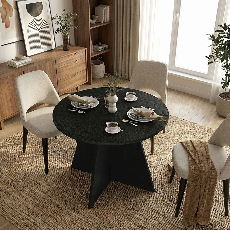 Τραπέζι Tailor  χρώμα sencron black Ø100x75,7εκ. - Pakobazaar