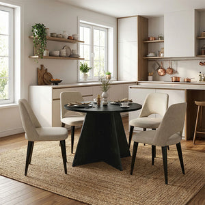 Τραπέζι Tailor  χρώμα sencron black Ø100x75,7εκ. - Pakobazaar