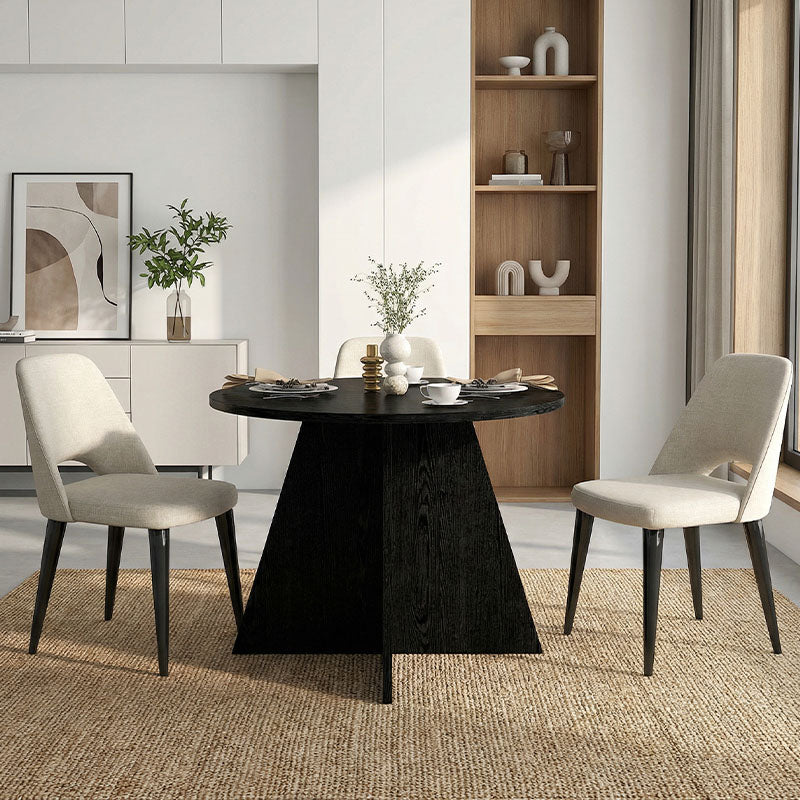 Τραπέζι Tailor  χρώμα sencron black Ø100x75,7εκ. - Pakobazaar