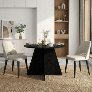 Τραπέζι Tailor  χρώμα sencron black Ø100x75,7εκ. - Pakobazaar