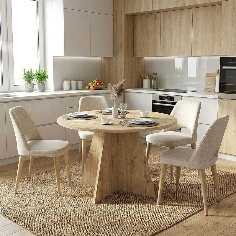 Τραπέζι Tailor  χρώμα sapphire oak Ø120x75,7εκ. - Pakobazaar