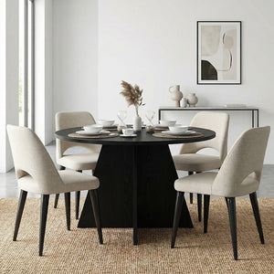 Τραπέζι Tailor  χρώμα sencron black Ø120x75,7εκ. - Pakobazaar