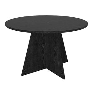 Τραπέζι Tailor  χρώμα sencron black Ø120x75,7εκ. - Pakobazaar