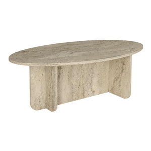 Τραπεζάκι σαλονιού Ravey  χρώμα travertine 120x60x39,6εκ. - Pakobazaar