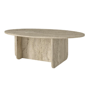 Τραπεζάκι σαλονιού Ravey  χρώμα travertine 120x60x39,6εκ. - Pakobazaar
