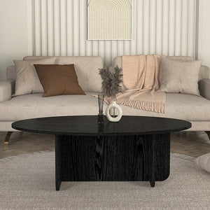 Τραπεζάκι σαλονιού Ravey  χρώμα sencron black 120x60x39,6εκ. - Pakobazaar
