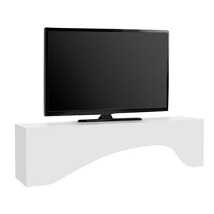 Έπιπλο τηλεόρασης Mara  με LED χρώμα λευκό 150x31,4x40εκ. - Pakobazaar