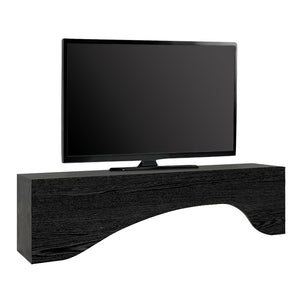 Έπιπλο τηλεόρασης Mara  με LED χρώμα sencron black 150x31,4x40εκ. - Pakobazaar