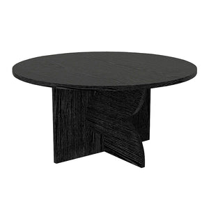 Τραπεζάκι σαλονιού Mara  χρώμα sencron black Ø75x36,8εκ. - Pakobazaar