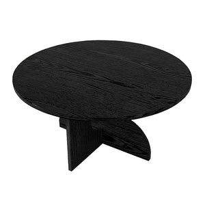 Τραπεζάκι σαλονιού Mara  χρώμα sencron black Ø75x36,8εκ. - Pakobazaar