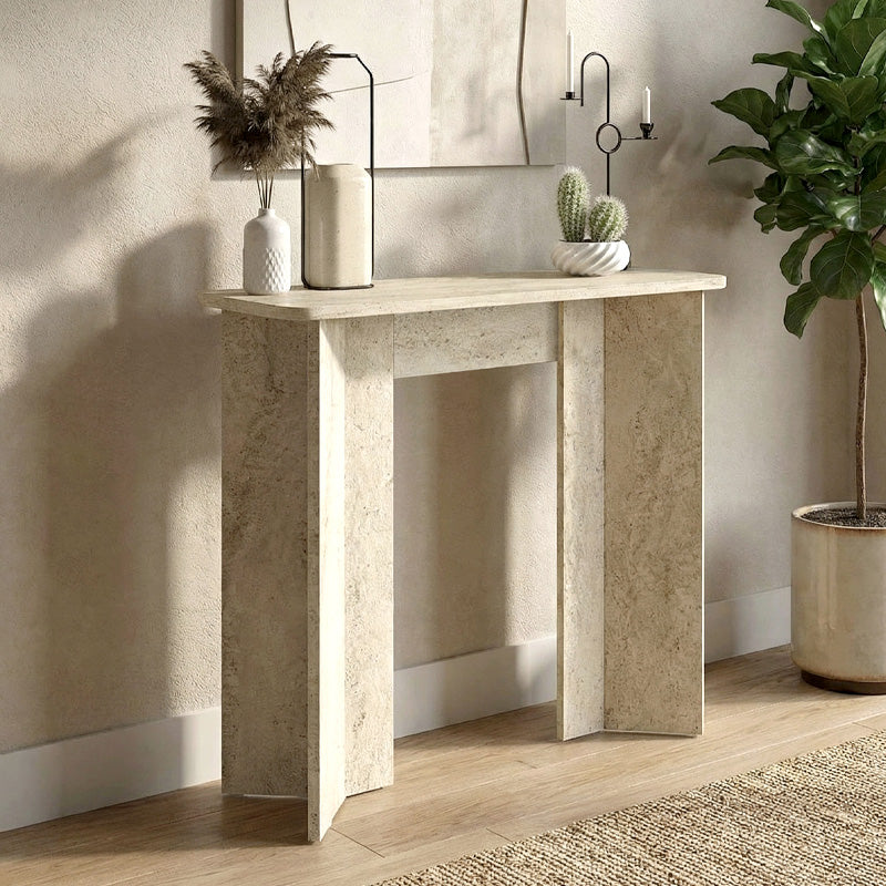 Κονσόλα Mara  χρώμα travertine 90x29,6x91,8εκ. - Pakobazaar