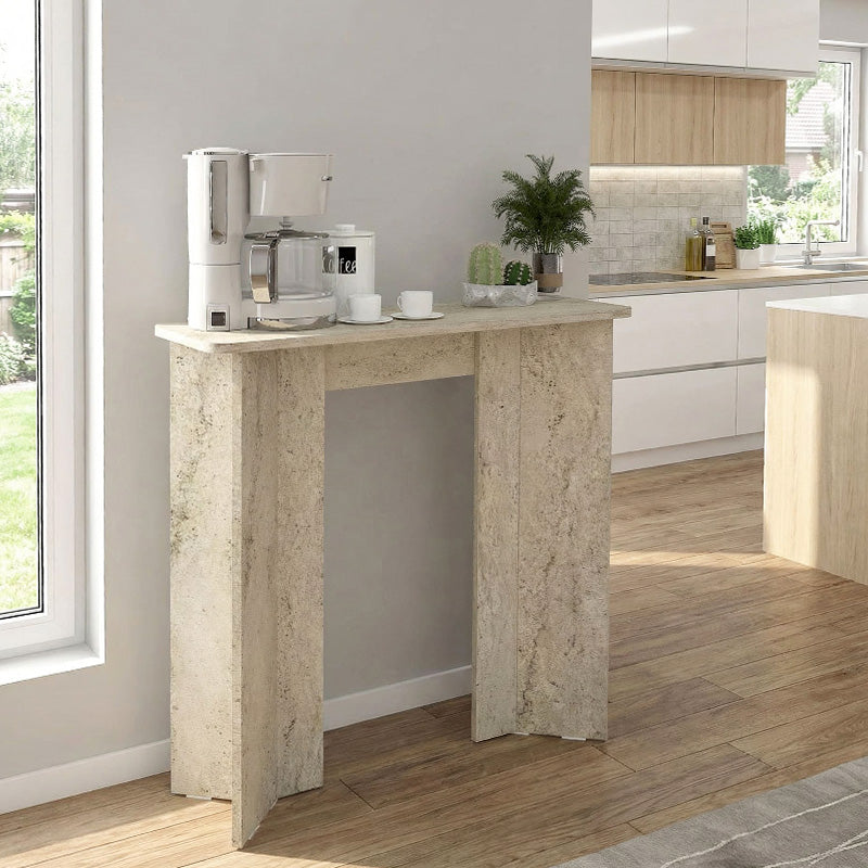 Κονσόλα Mara  χρώμα travertine 90x29,6x91,8εκ. - Pakobazaar