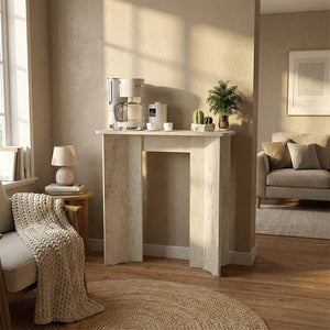 Κονσόλα Mara  χρώμα travertine 90x29,6x91,8εκ. - Pakobazaar