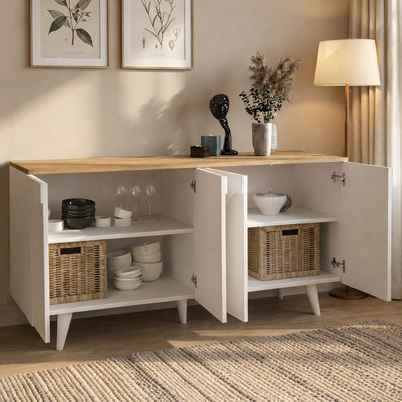 Μπουφές Bono  χρώμα λευκό - sepet oak 150x45x74,6εκ. - Pakobazaar