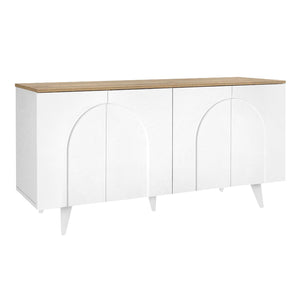 Μπουφές Bono  χρώμα λευκό - sepet oak 150x45x74,6εκ. - Pakobazaar