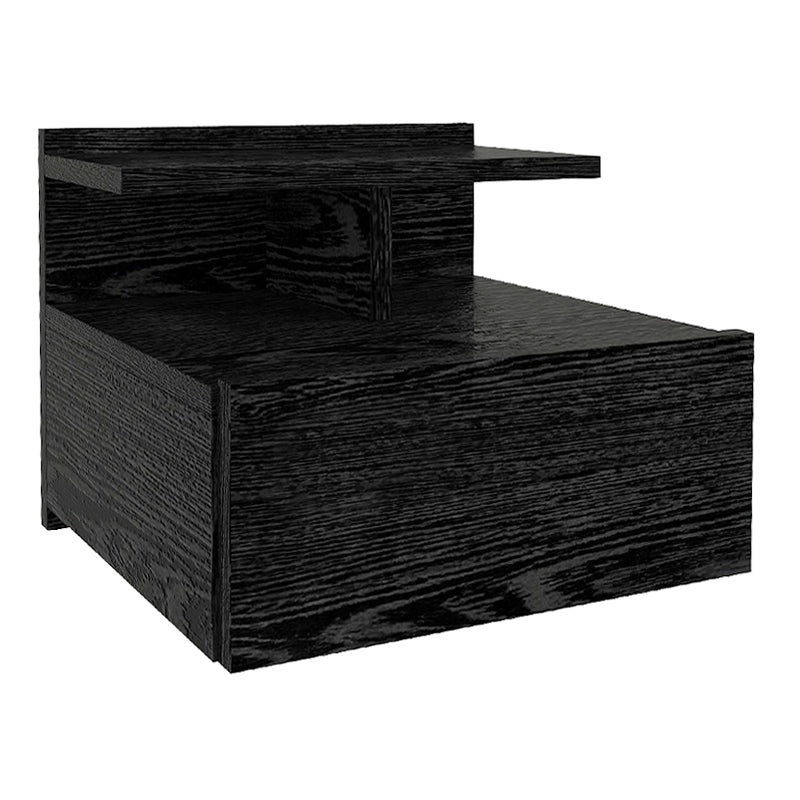 Κομοδίνο επιτοίχιο Mislina  χρώμα sencron black 40x33,2x32εκ. - Pakobazaar