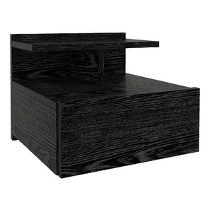 Κομοδίνο επιτοίχιο Mislina  χρώμα sencron black 40x33,2x32εκ. - Pakobazaar