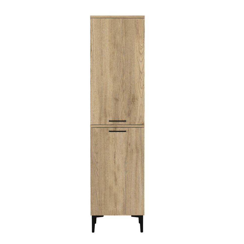 Ντουλάπι με καλάθι απλύτων Singa  χρώμα sepet oak 45x40x180εκ. - Pakobazaar