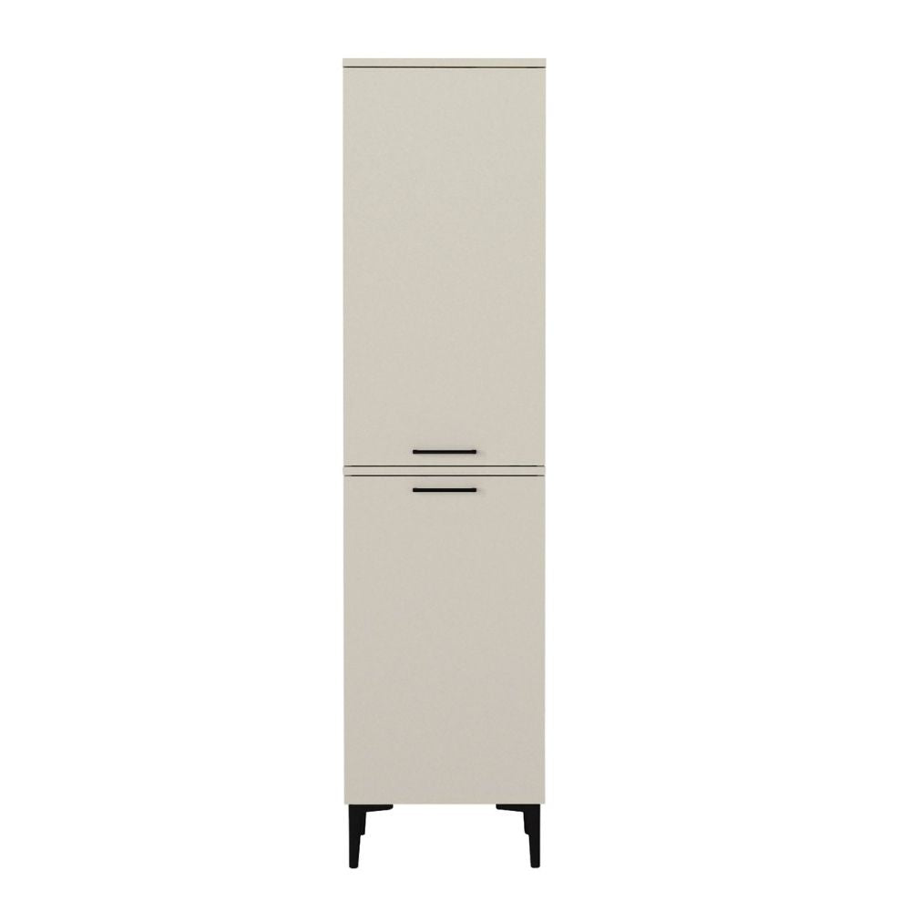 Ντουλάπι με καλάθι απλύτων Singa  χρώμα sandstone 45x40x180εκ.