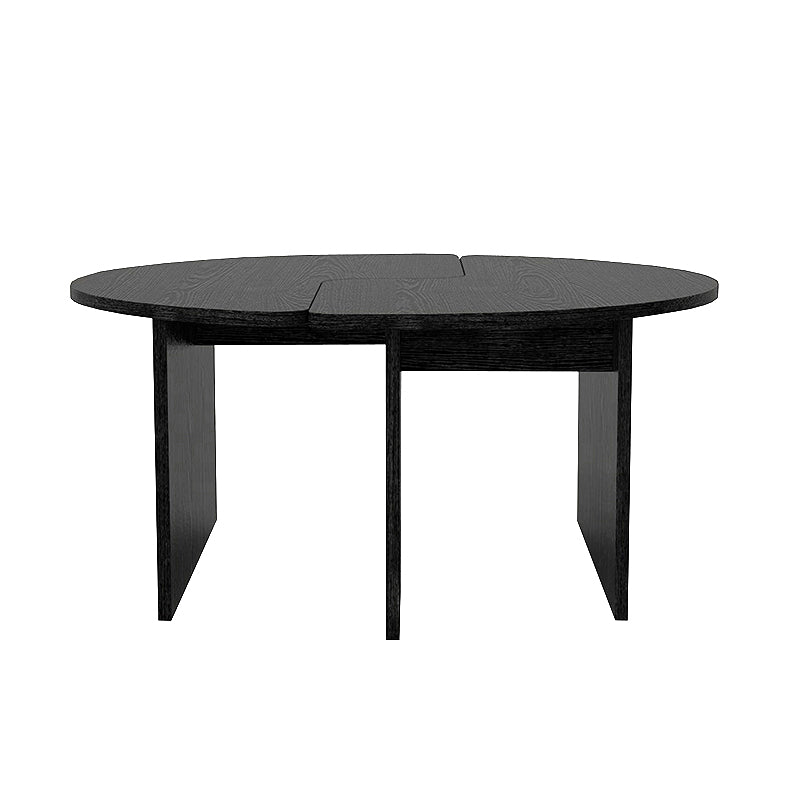 Τραπεζάκι σαλονιού σετ 2 τμχ Dorena  χρώμα sencron black Ø90x41,7εκ. - Pakobazaar