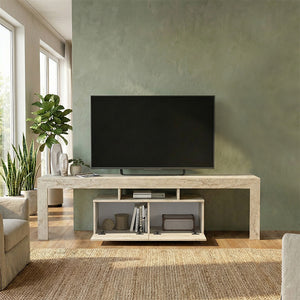 Έπιπλο τηλεόρασης Woodra  χρώμα travertine 180x31,3x50,2εκ. - Pakobazaar