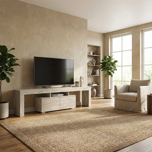 Έπιπλο τηλεόρασης Woodra  χρώμα travertine 180x31,3x50,2εκ. - Pakobazaar