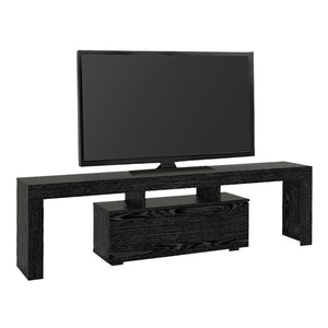 Έπιπλο τηλεόρασης Woodra  χρώμα sencron black 180x31,3x50,2εκ. - Pakobazaar