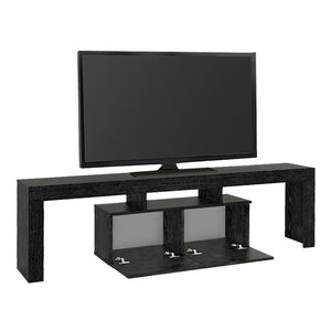 Έπιπλο τηλεόρασης Woodra  χρώμα sencron black 180x31,3x50,2εκ. - Pakobazaar