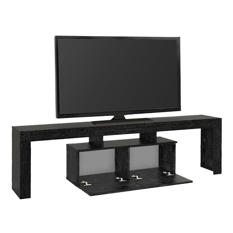 Έπιπλο τηλεόρασης Woodra  χρώμα sencron black 180x31,3x50,2εκ. - Pakobazaar