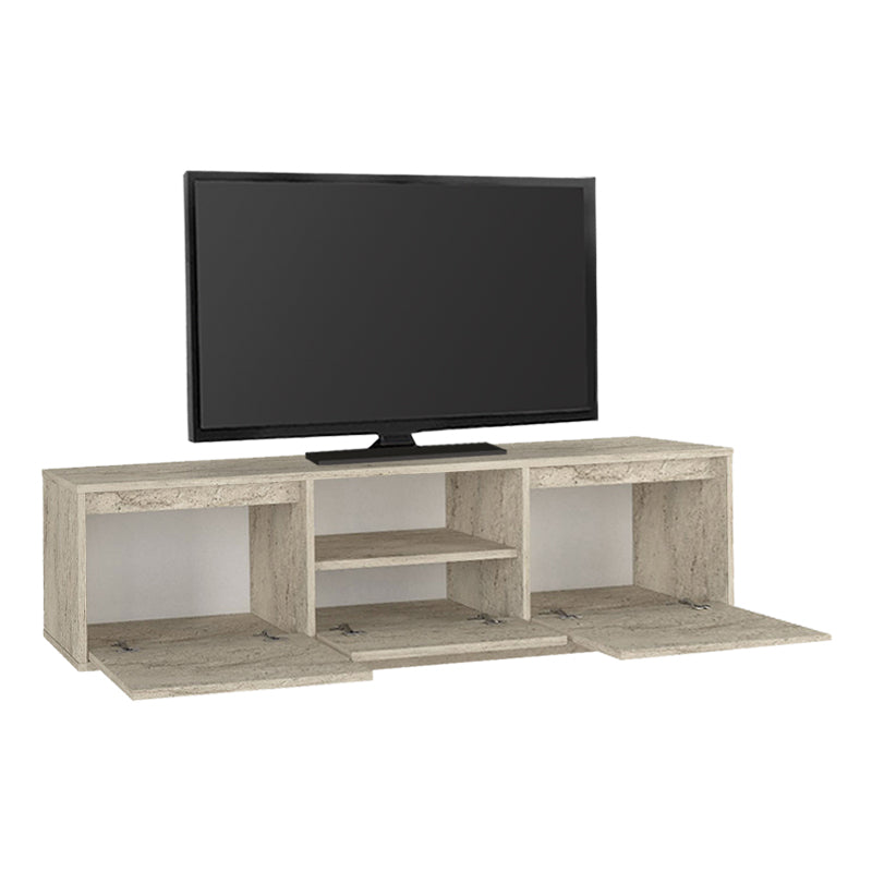 Έπιπλο τηλεόρασης Lumbera  χρώμα travertine 160x29,5x42εκ. - Pakobazaar