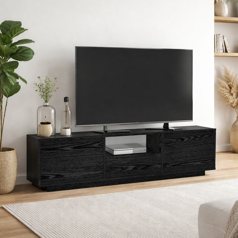 Έπιπλο τηλεόρασης Lumbera  χρώμα sencron black 160x29,5x42εκ. - Pakobazaar