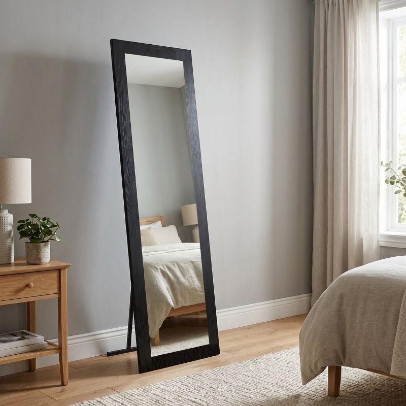 Καθρέπτης δαπέδου - τοίχου Lalu Μegapap χρώμα sencron black 40x150εκ. - Pakobazaar