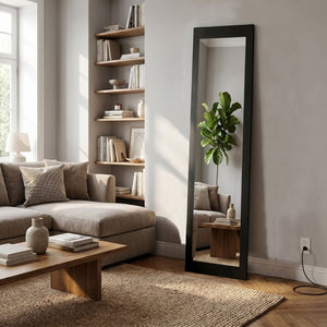 Καθρέπτης δαπέδου - τοίχου Lalu Μegapap χρώμα sencron black 40x150εκ. - Pakobazaar