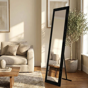 Καθρέπτης δαπέδου - τοίχου Lalu Μegapap χρώμα sencron black 40x150εκ. - Pakobazaar