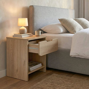 Κομοδίνο Mida  χρώμα sepet oak 45x40x52εκ. - Pakobazaar