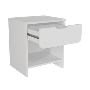 Κομοδίνο Mida  χρώμα λευκό 45x40x52εκ. - Pakobazaar