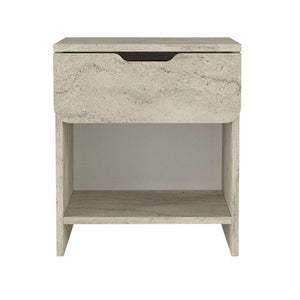Κομοδίνο Mida  χρώμα travertine 45x40x52εκ.