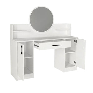 Τουαλέτα με καθρέπτη Talos  χρώμα λευκό 135x40x144,2εκ. - Pakobazaar