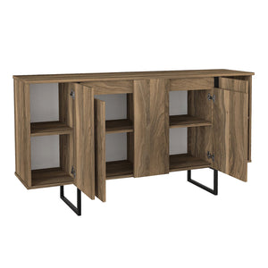 Μπουφές Orontes  χρώμα καρυδί 160x35,2x80εκ. - Pakobazaar