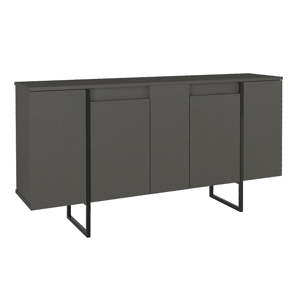 Μπουφές Orontes  χρώμα ανθρακί 160x35,2x80εκ.
