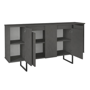 Μπουφές Orontes  χρώμα ανθρακί 160x35,2x80εκ. - Pakobazaar