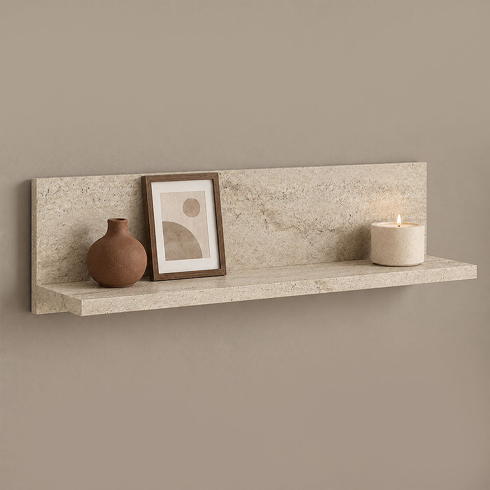 Ραφιέρα τοίχου Novella  χρώμα travertine 60x16,3x14,5εκ. - Pakobazaar