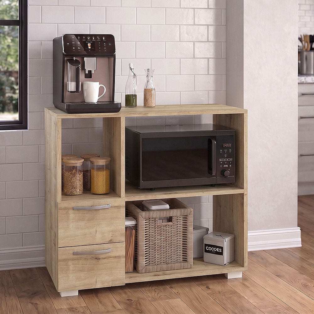Έπιπλο κουζίνας για φουρνάκι Ece  χρώμα sapphire oak 80x40x83εκ. - Pakobazaar