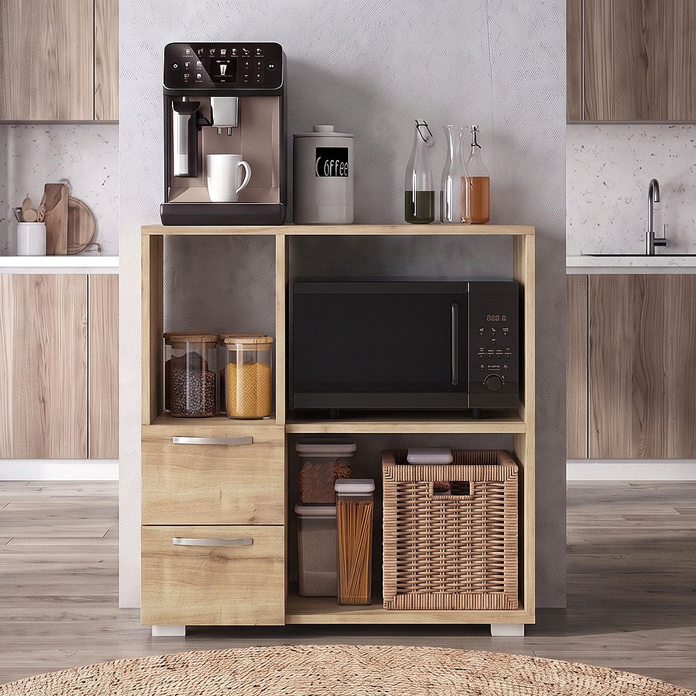 Έπιπλο κουζίνας για φουρνάκι Ece  χρώμα sapphire oak 80x40x83εκ. - Pakobazaar