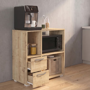 Έπιπλο κουζίνας για φουρνάκι Ece  χρώμα sapphire oak 80x40x83εκ. - Pakobazaar