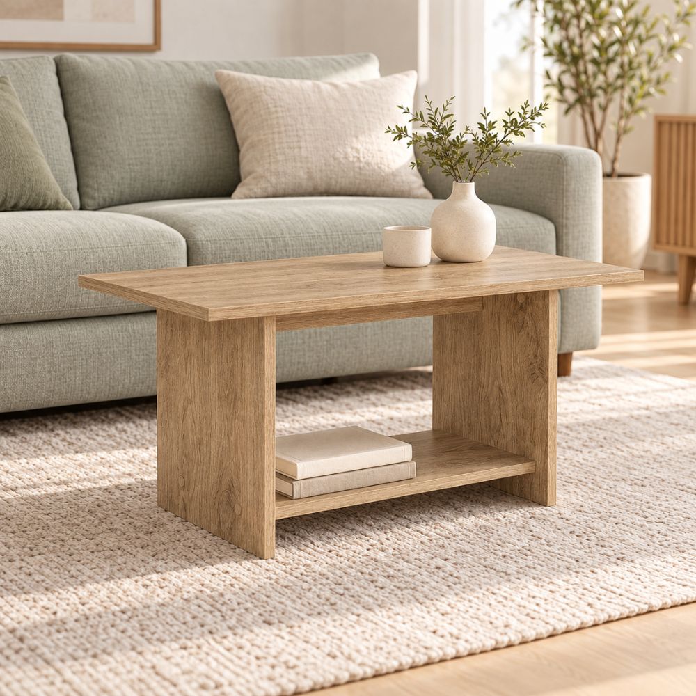 Τραπεζάκι σαλονιού Rema  χρώμα sepet oak 80x40x41,8εκ. - Pakobazaar