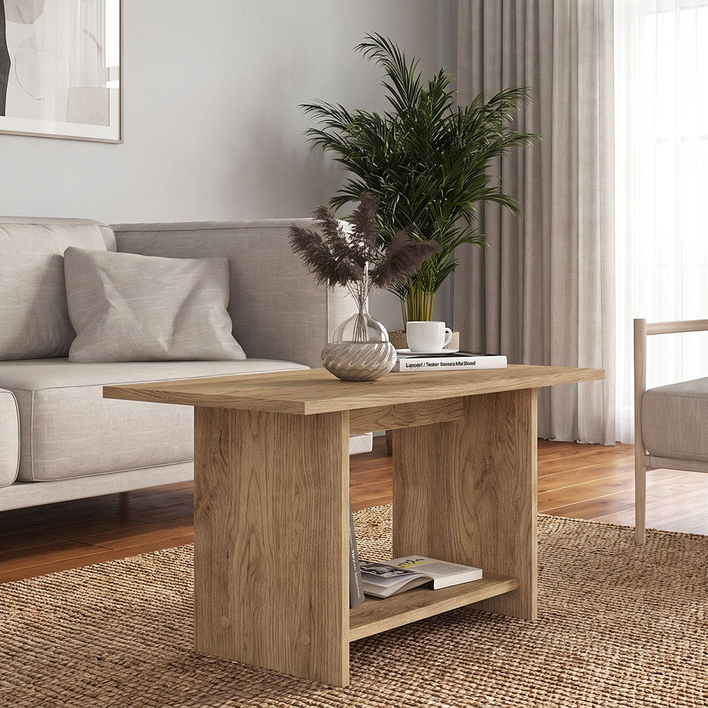 Τραπεζάκι σαλονιού Rema  χρώμα sepet oak 80x40x41,8εκ. - Pakobazaar