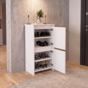 Παπουτσοθήκη Sarpedon  χρώμα λευκό 48x35x91,8εκ. - Pakobazaar